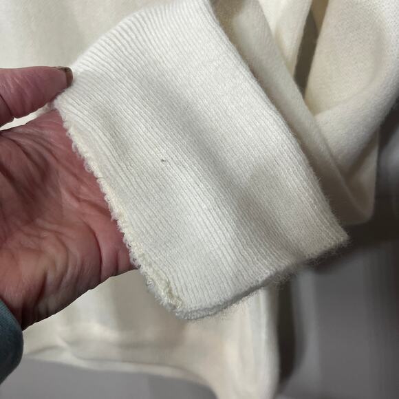 Pickering VTG Union Made Golf Sweater Cream Acrylic V Neck Champion Spark Plug S - Picture 3 of 6